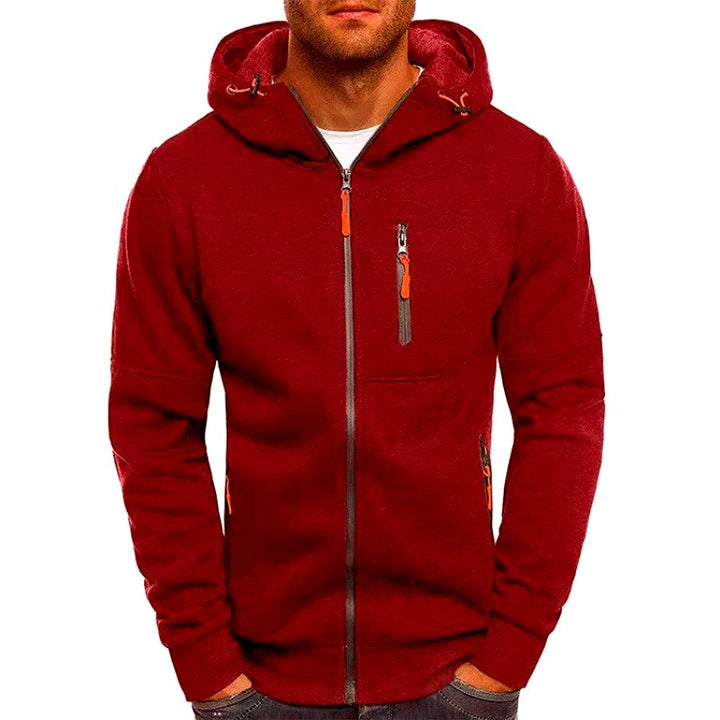Christopher - Men's Hooded Zip Front Utility Jacket 6