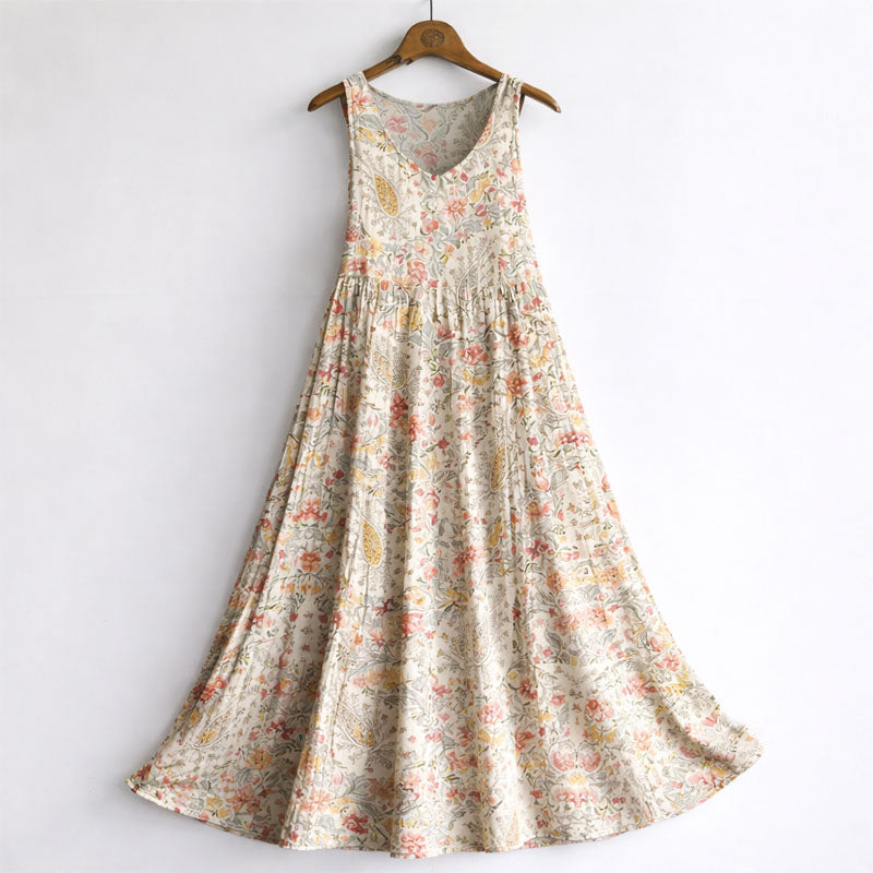 Clara Duval Boho Sleeveless Maxi Dress