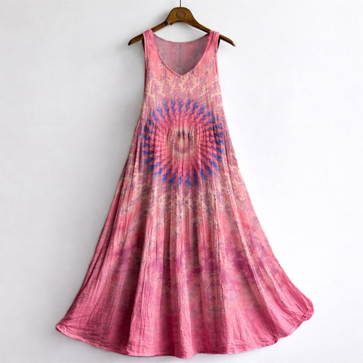 Clara Duval Boho Sleeveless Maxi Dress