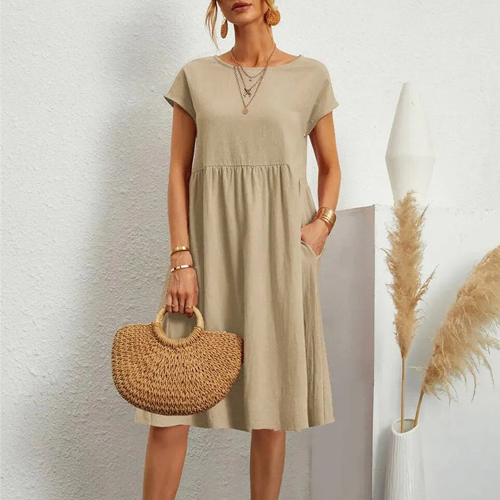 Clara Duval Casual Dress with Short Sleeves