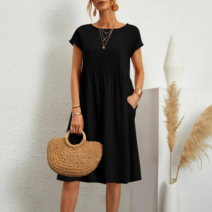 Clara Duval Casual Dress with Short Sleeves