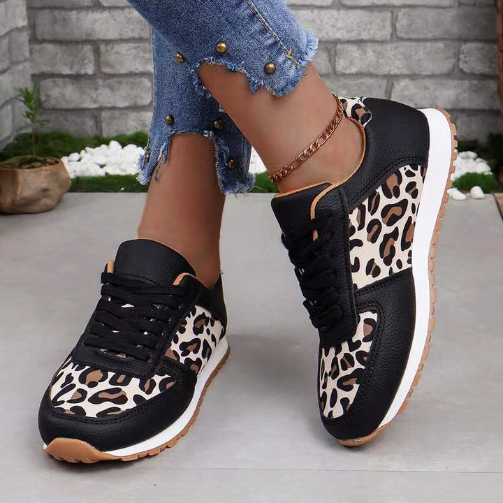 Clara Duval Casual Leopard Sneakers