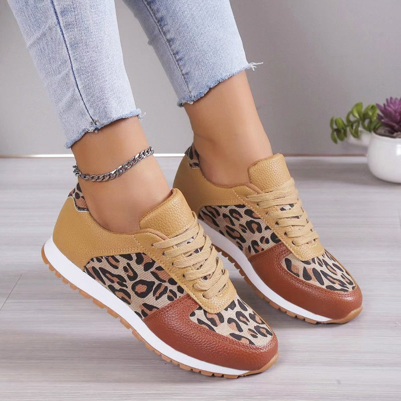 Clara Duval Casual Leopard Sneakers