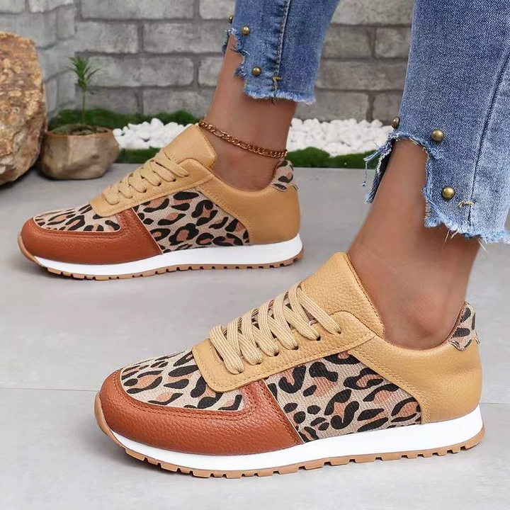 Clara Duval Casual Leopard Sneakers
