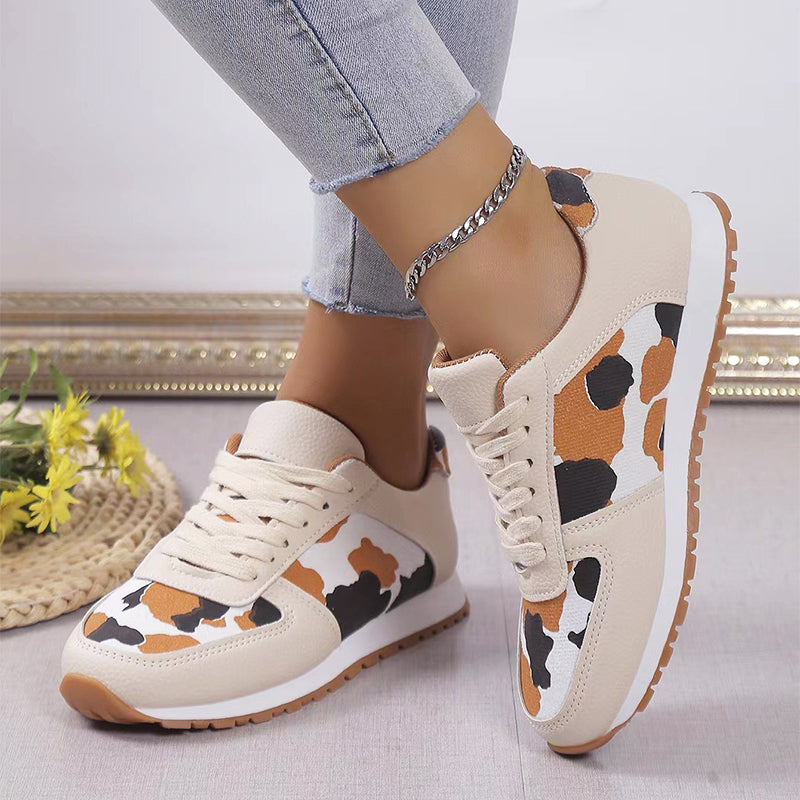 Clara Duval Casual Leopard Sneakers