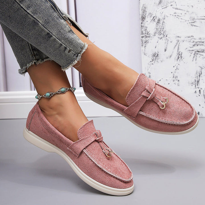 Clara Duval Casual Suede Loafers