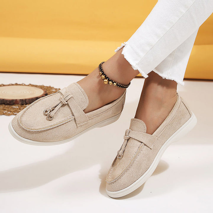 Clara Duval Casual Suede Loafers