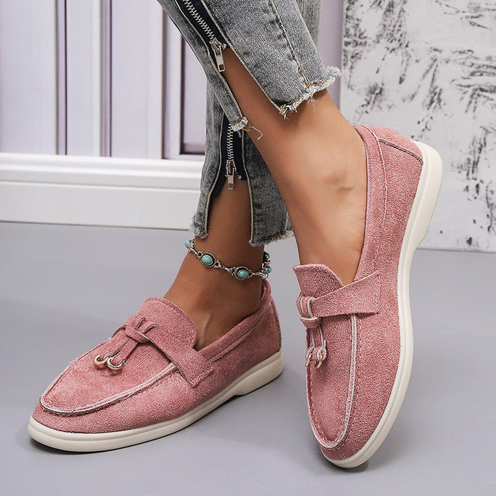 Clara Duval Casual Suede Loafers