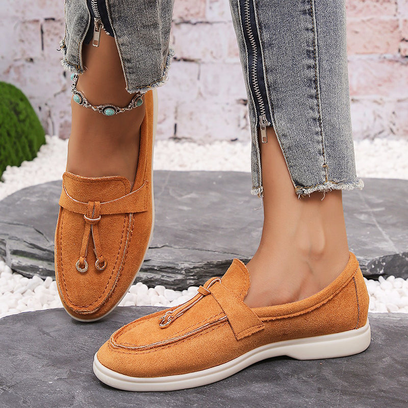 Clara Duval Casual Suede Loafers
