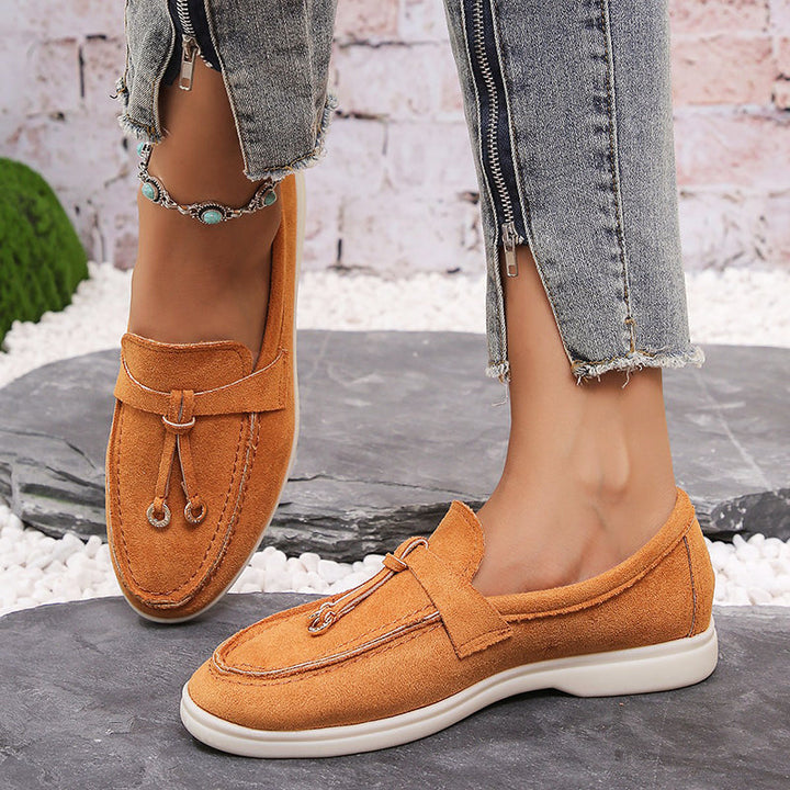 Clara Duval Casual Suede Loafers