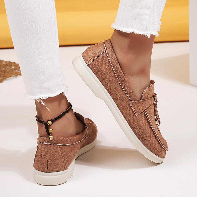 Clara Duval Casual Suede Loafers