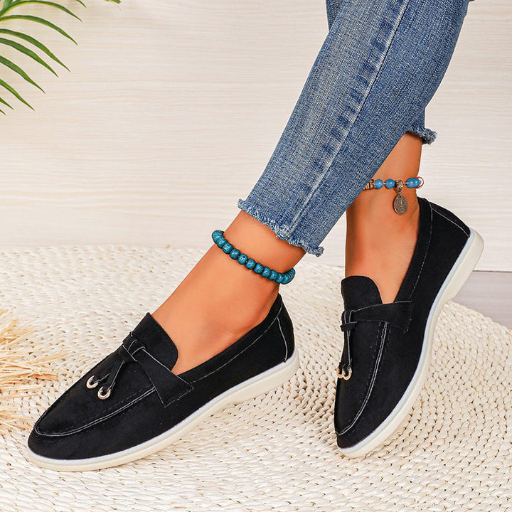 Clara Duval Casual Suede Loafers