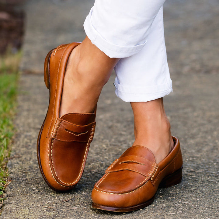 Clara Duval Classic Penny Loafers