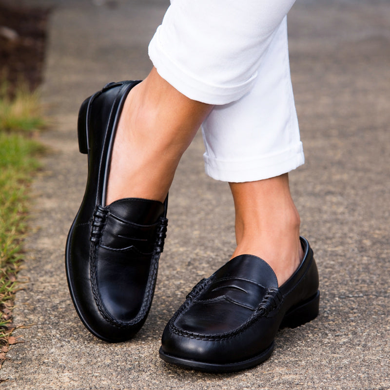 Clara Duval Classic Penny Loafers