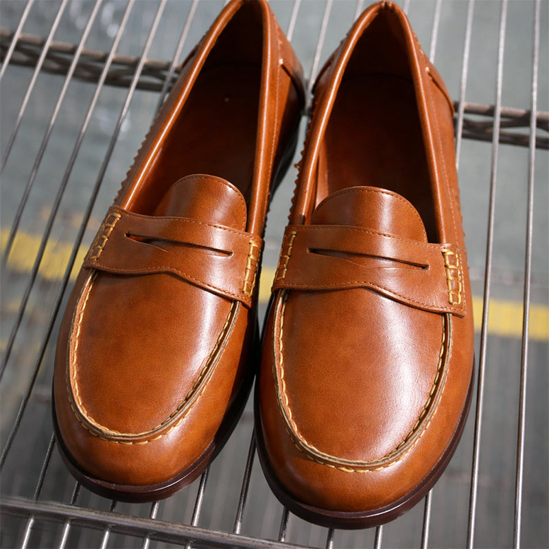 Clara Duval Classic Penny Loafers