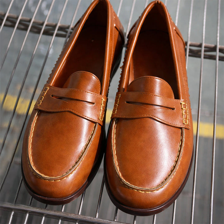Clara Duval Classic Penny Loafers