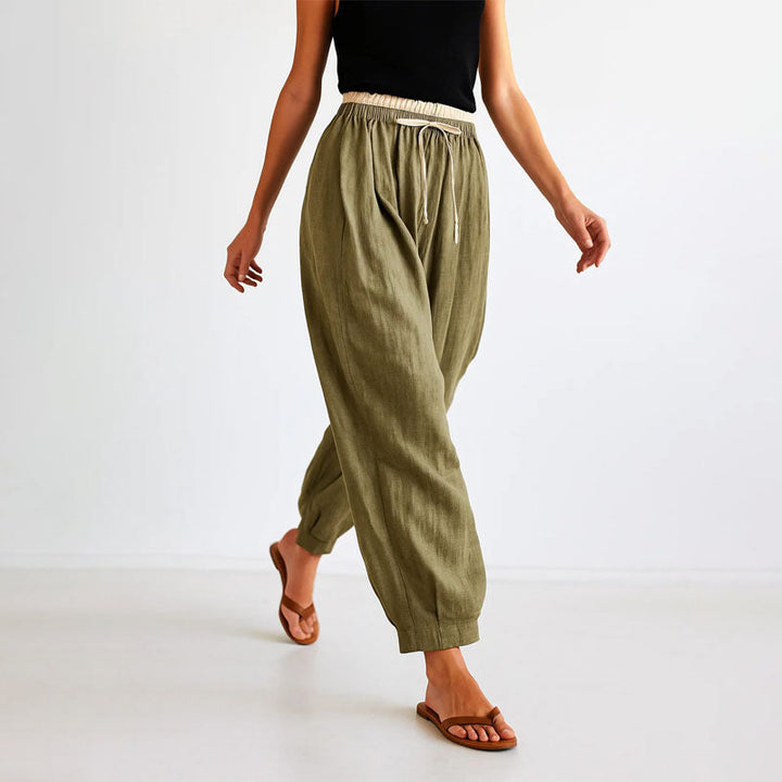 Clara Duval Cotton Harem Pants