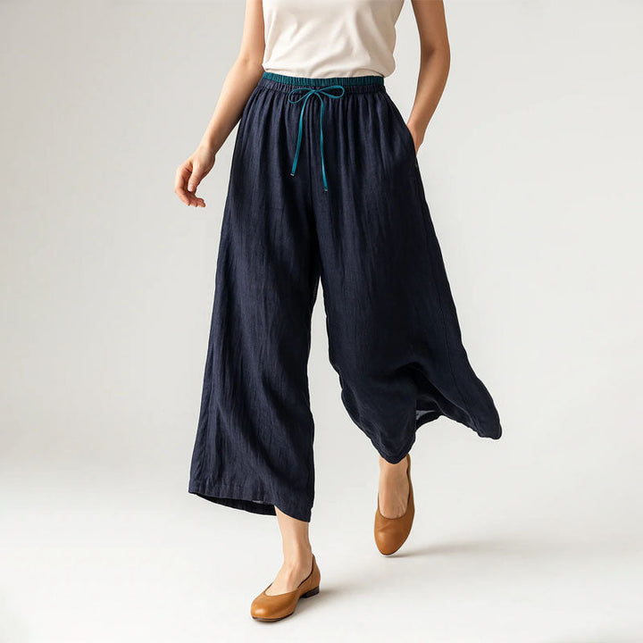 Clara Duval Cotton Harem Pants