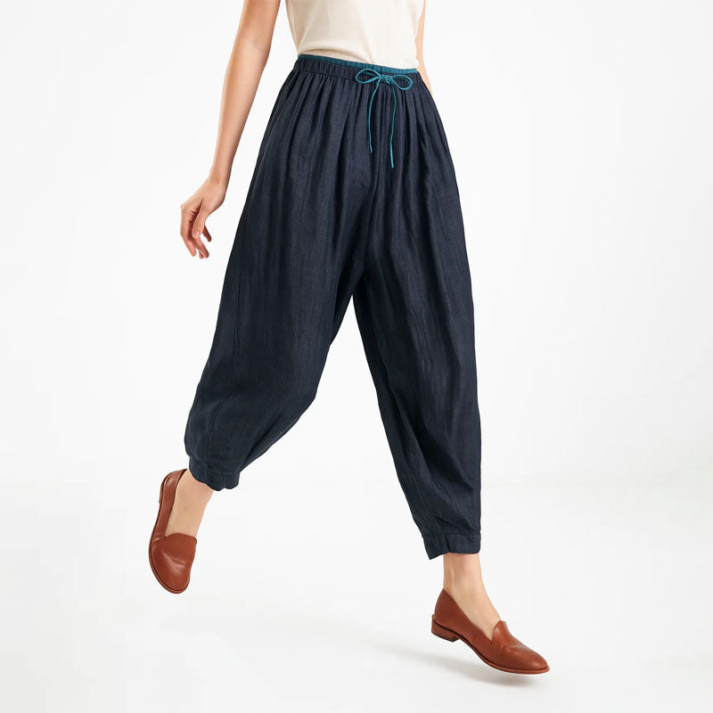 Clara Duval Cotton Harem Pants