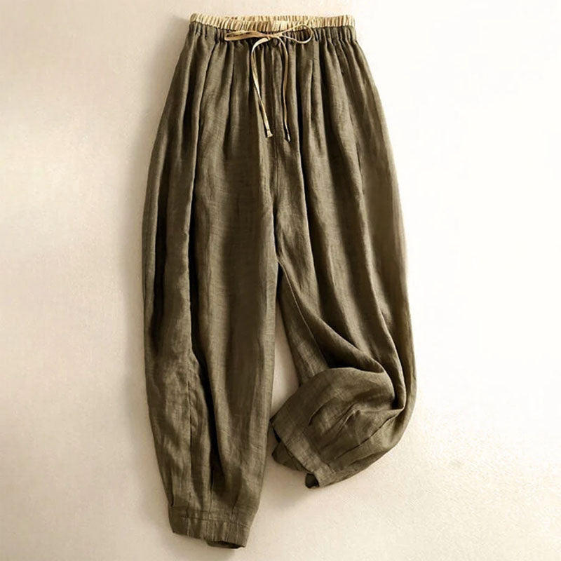Clara Duval Cotton Harem Pants