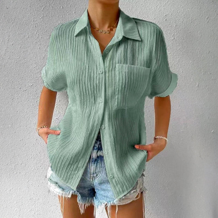 Clara Duval Crinkled Shirt