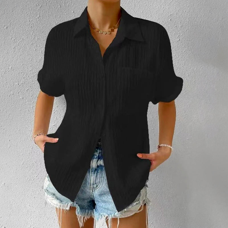Clara Duval Crinkled Shirt