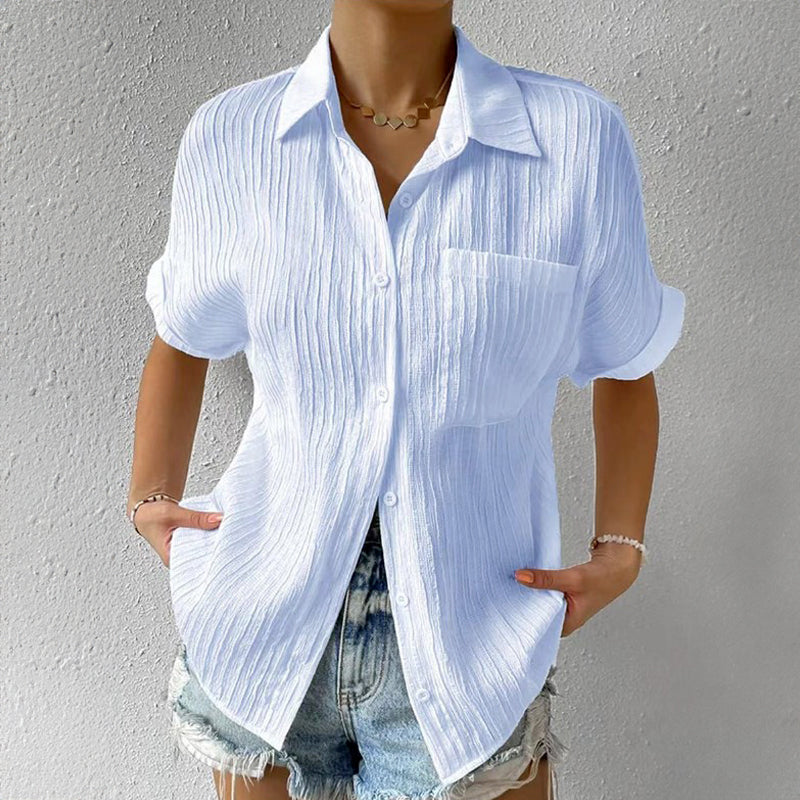 Clara Duval Crinkled Shirt