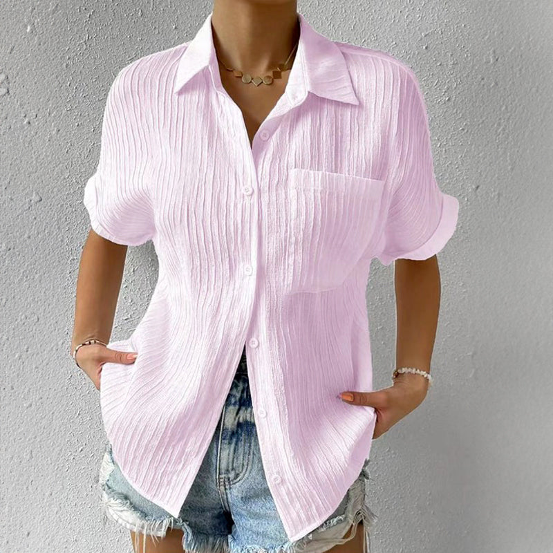 Clara Duval Crinkled Shirt