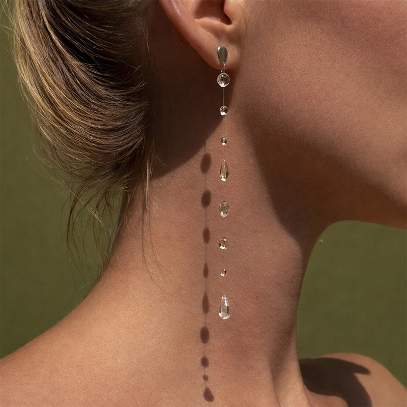 Clara Duval Elegant Water Drop Jewelry Set