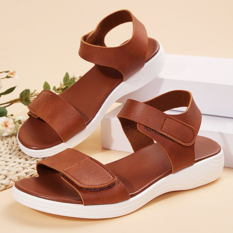 Clara Duval Flat Strap Sandals