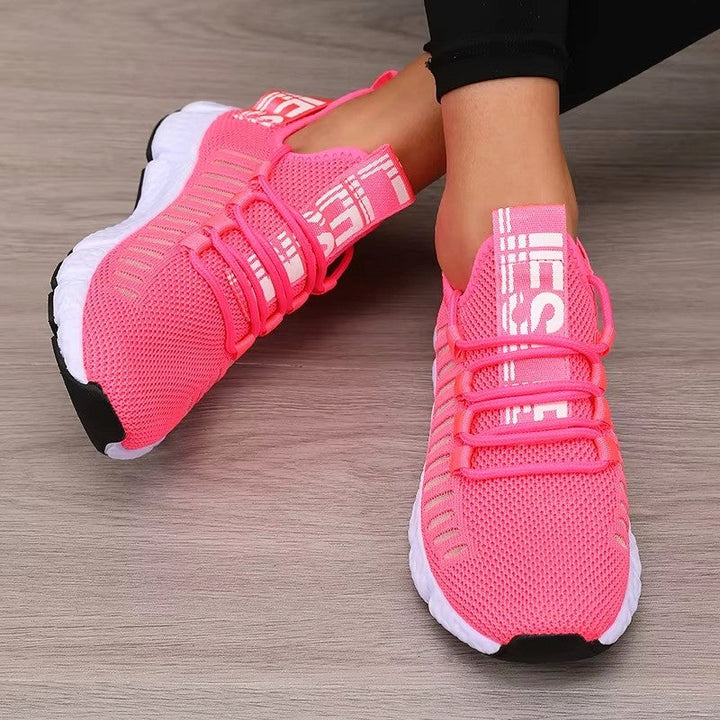 Clara Duval Knit Athletic Sneakers