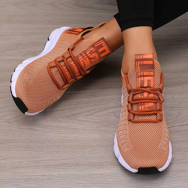 Clara Duval Knit Athletic Sneakers