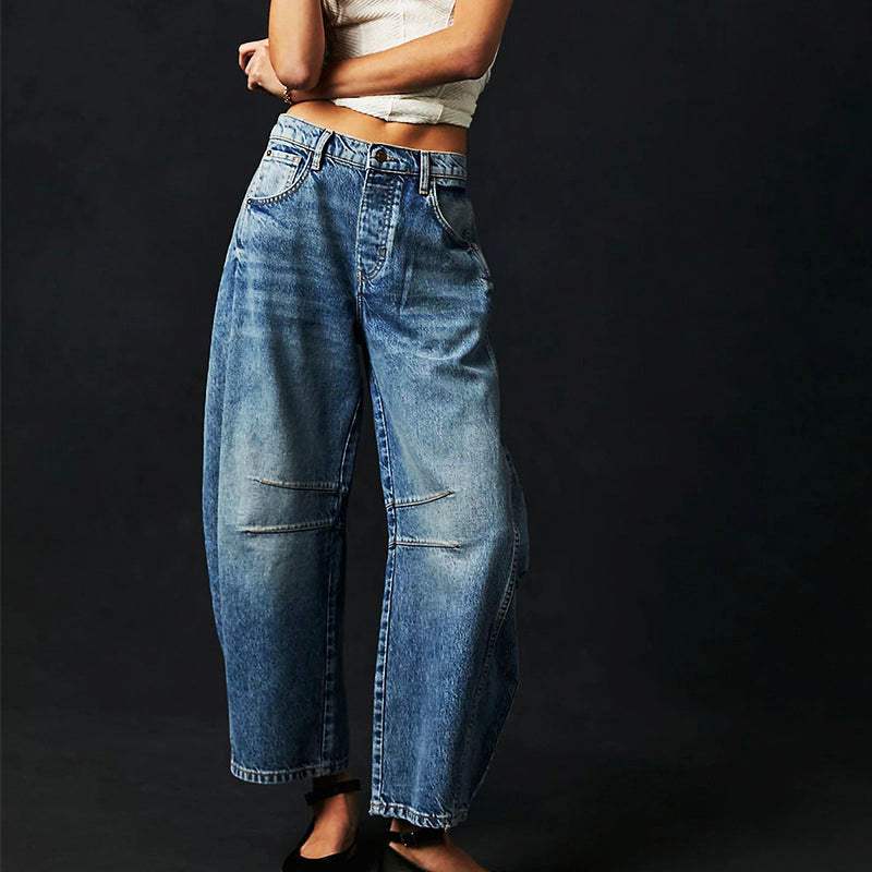 Clara Duval Loose Fit Straight-Leg Pants