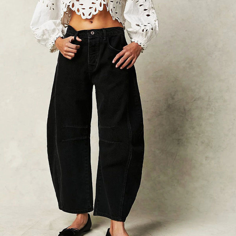 Clara Duval Loose Fit Straight-Leg Pants