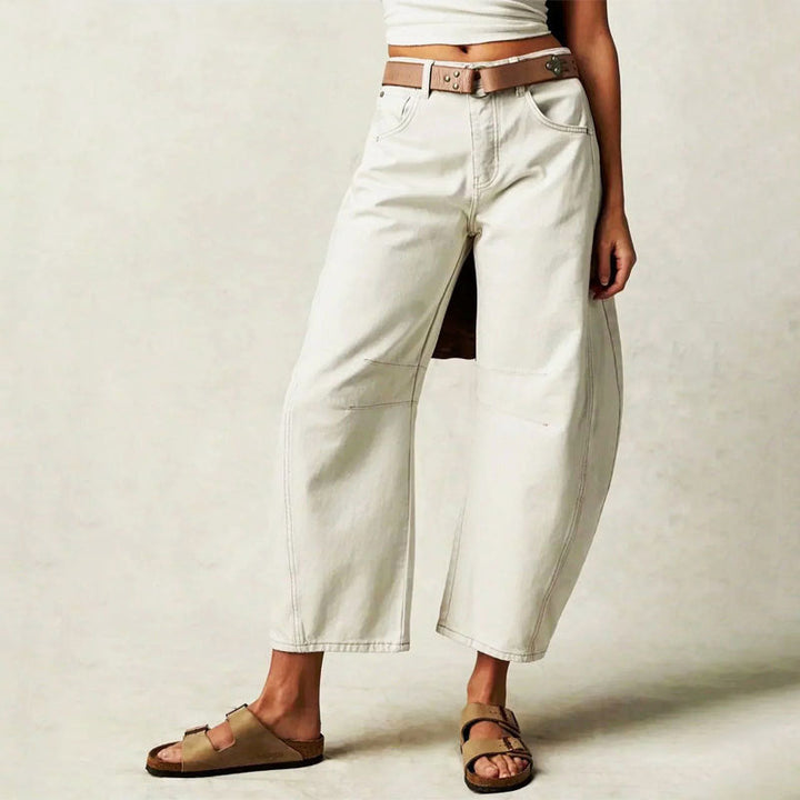 Clara Duval Loose Fit Straight-Leg Pants