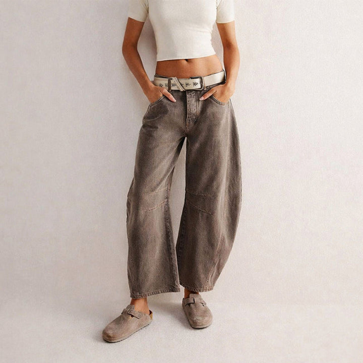Clara Duval Loose Fit Straight-Leg Pants