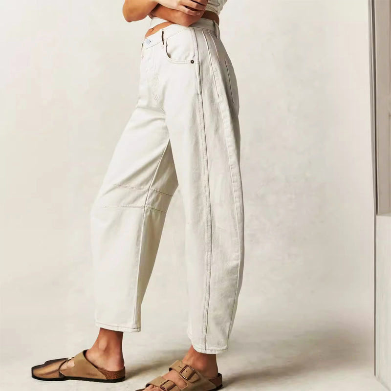 Clara Duval Loose Fit Straight-Leg Pants