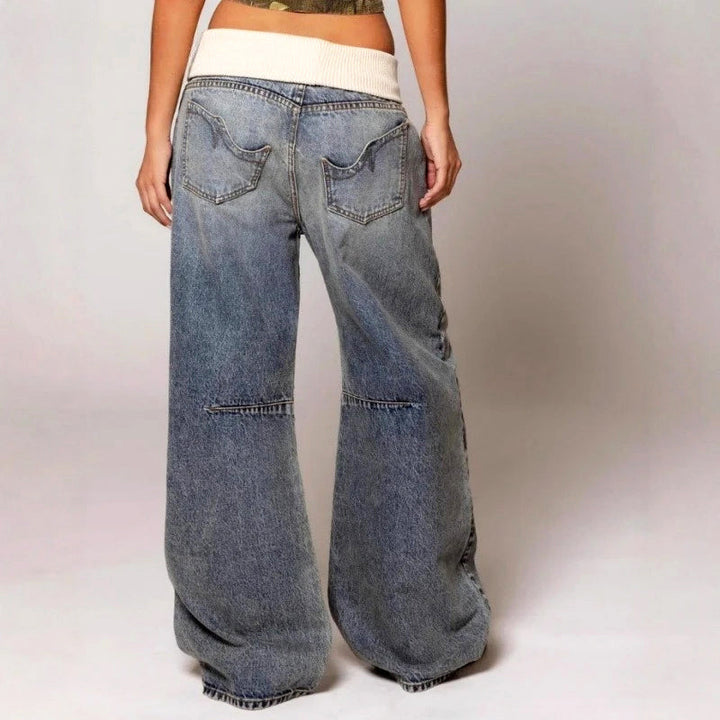 Clara Duval Low-Waist Baggy Jeans