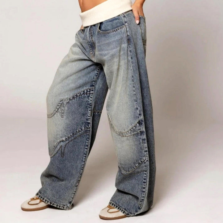 Clara Duval Low-Waist Baggy Jeans