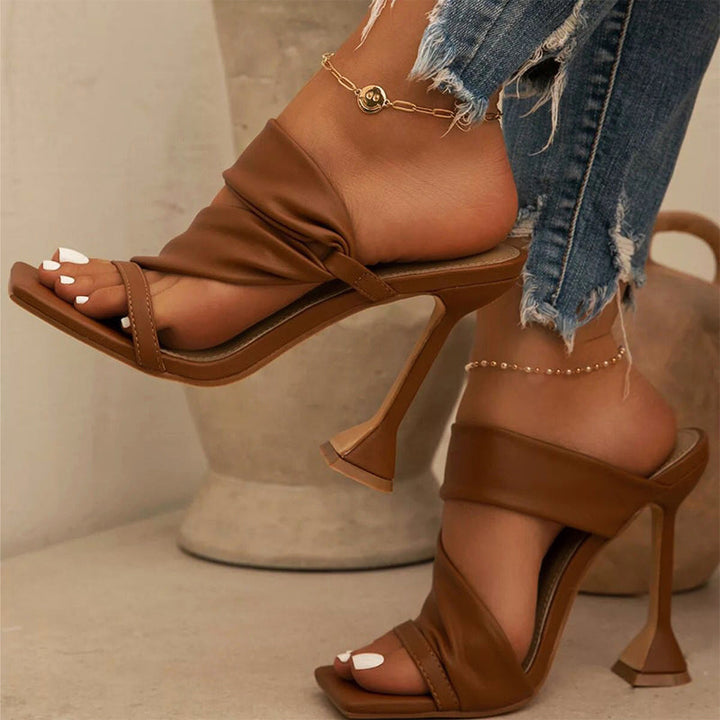 Clara Duval Open Toe High Heel Sandals