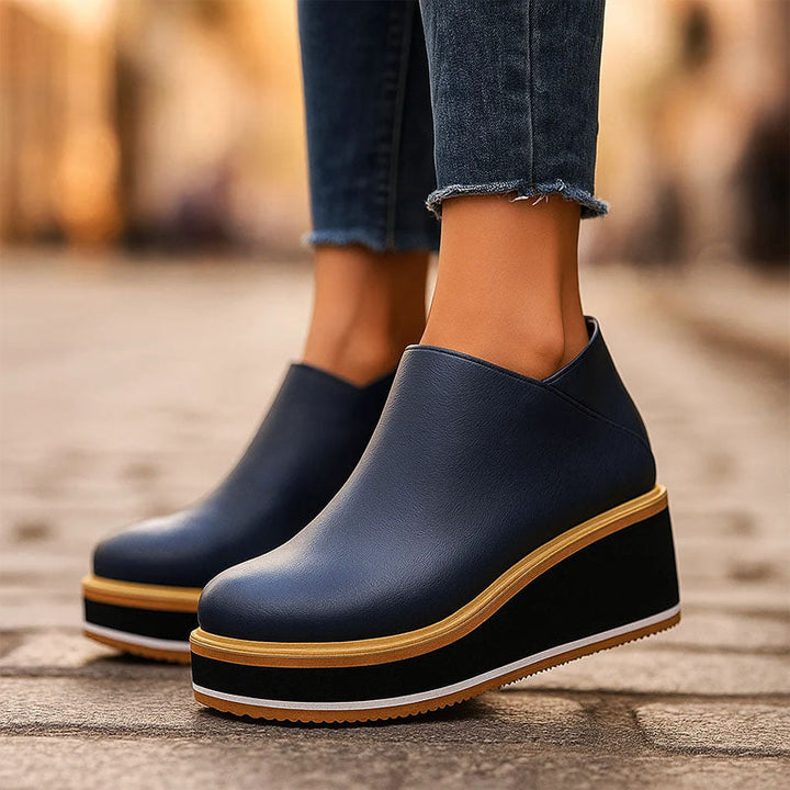 Clara Duval Platform Ankle Boots