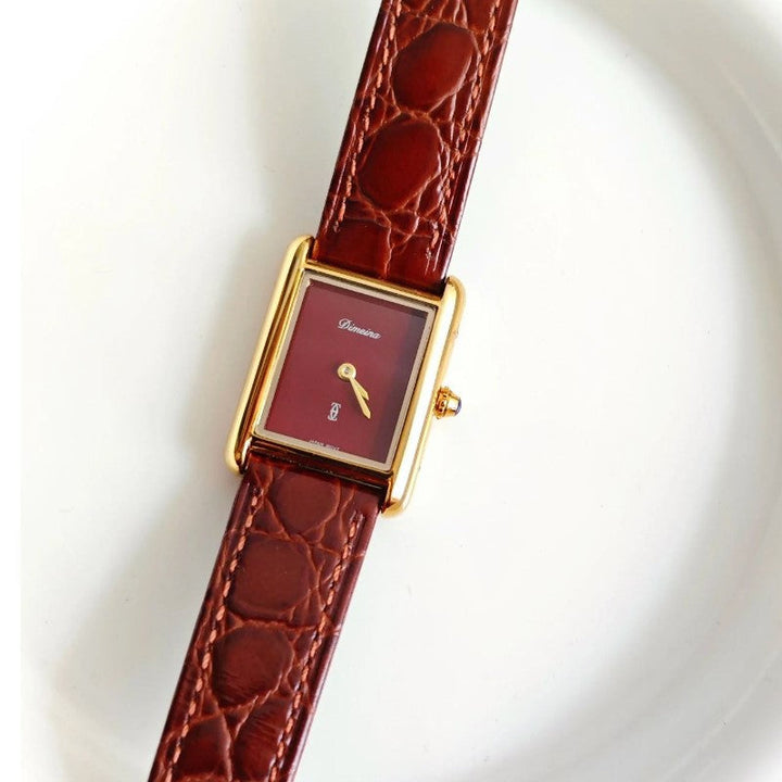 Clara Duval Slim Rectangular Quartz Watch