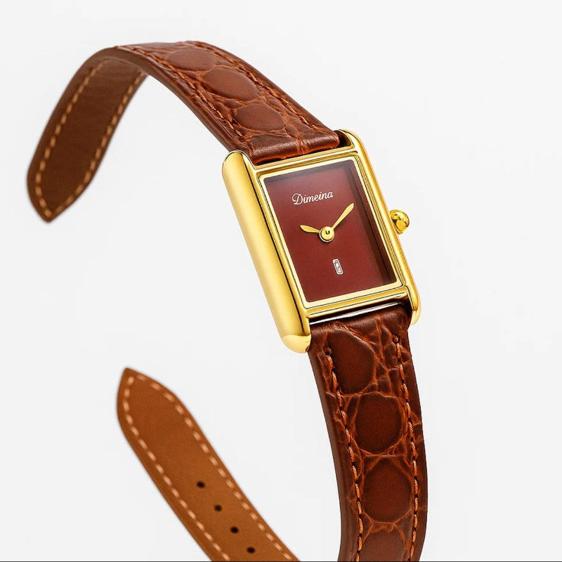 Clara Duval Slim Rectangular Quartz Watch