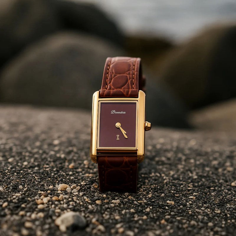 Clara Duval Slim Rectangular Quartz Watch