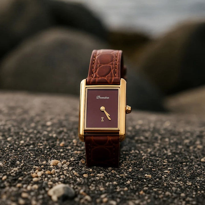Clara Duval Slim Rectangular Quartz Watch