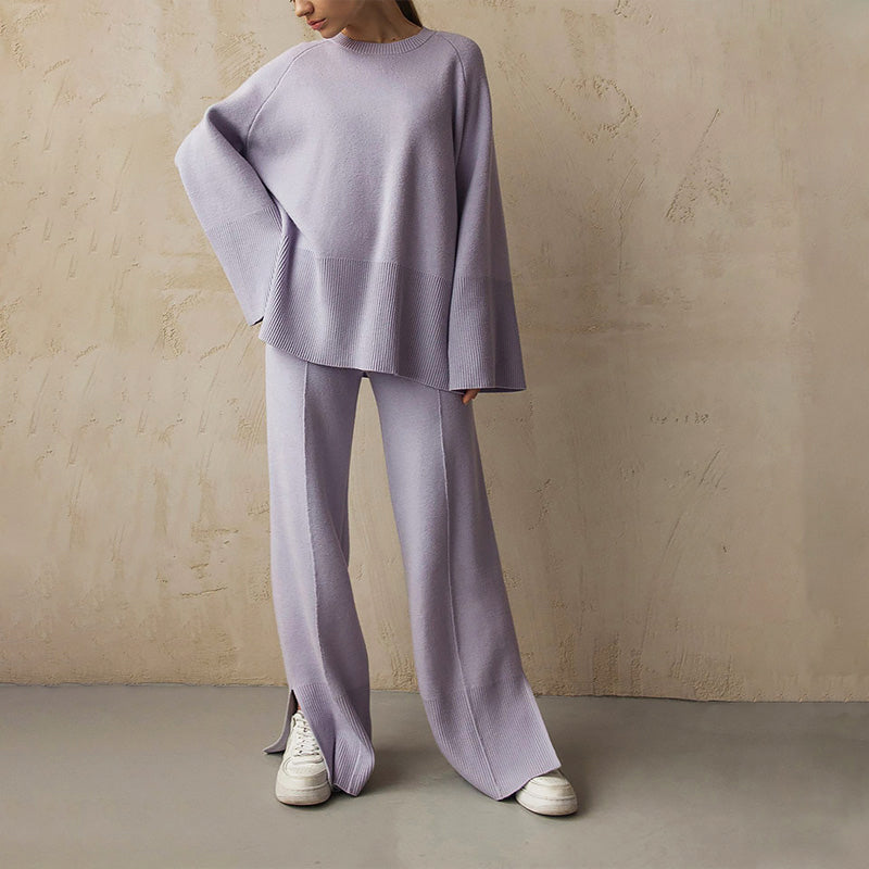 Clara Duval Relaxed Knit Lounge Set