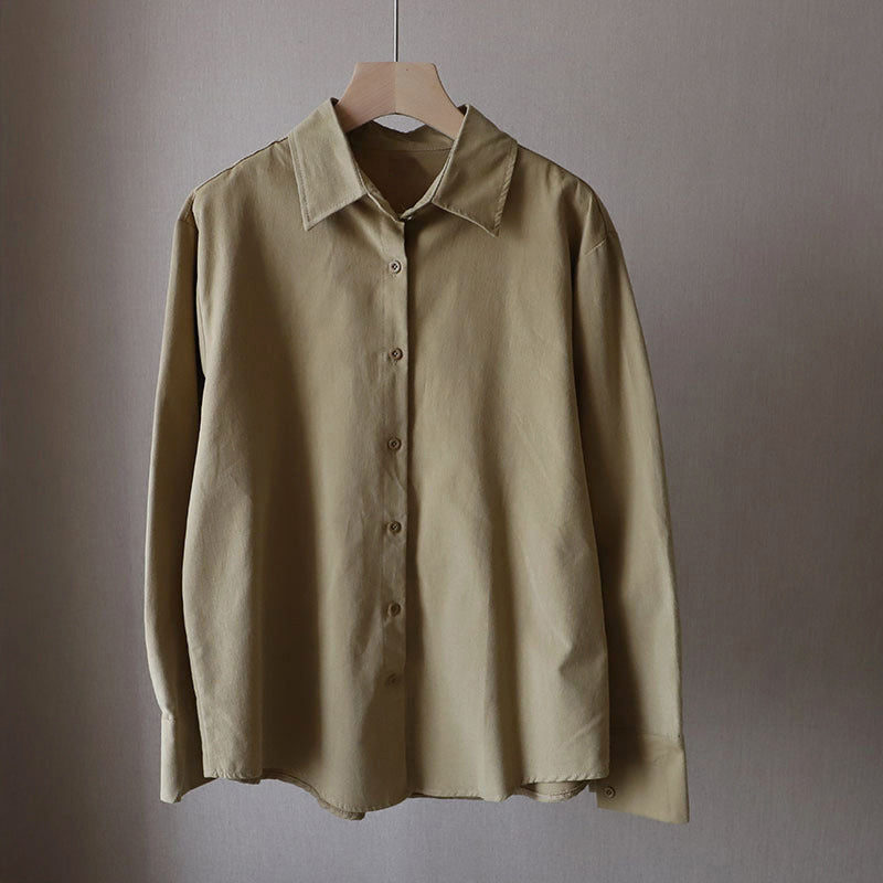 Clara Duval Relaxed Long Sleeve Button Shirt