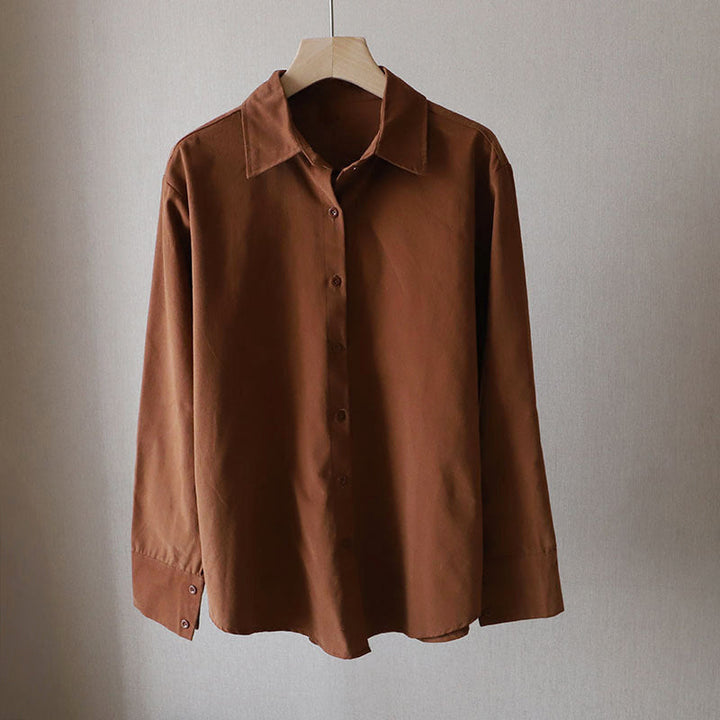 Clara Duval Relaxed Long Sleeve Button Shirt