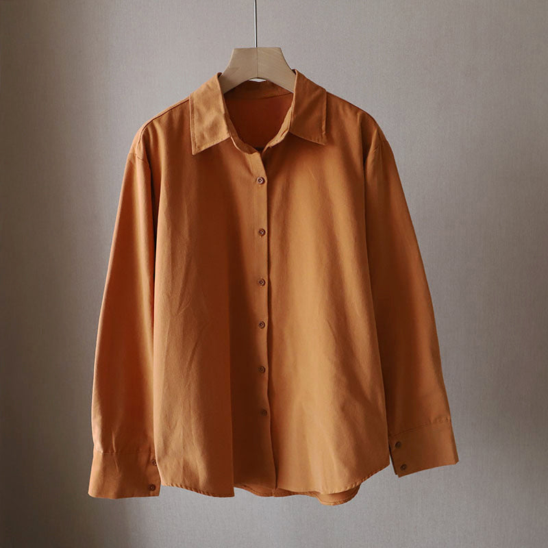 Clara Duval Relaxed Long Sleeve Button Shirt