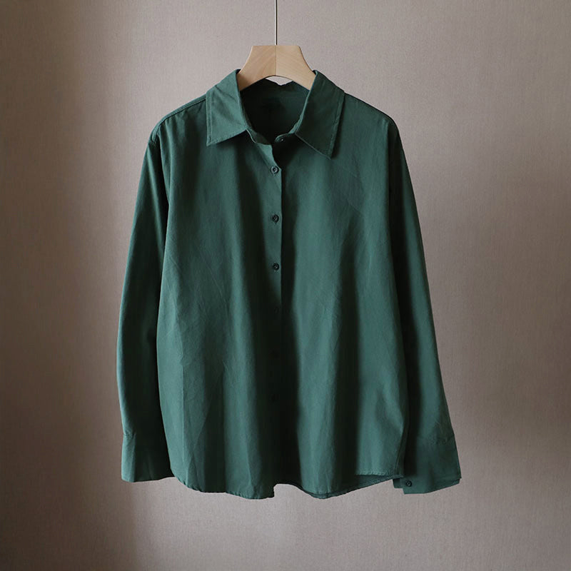 Clara Duval Relaxed Long Sleeve Button Shirt